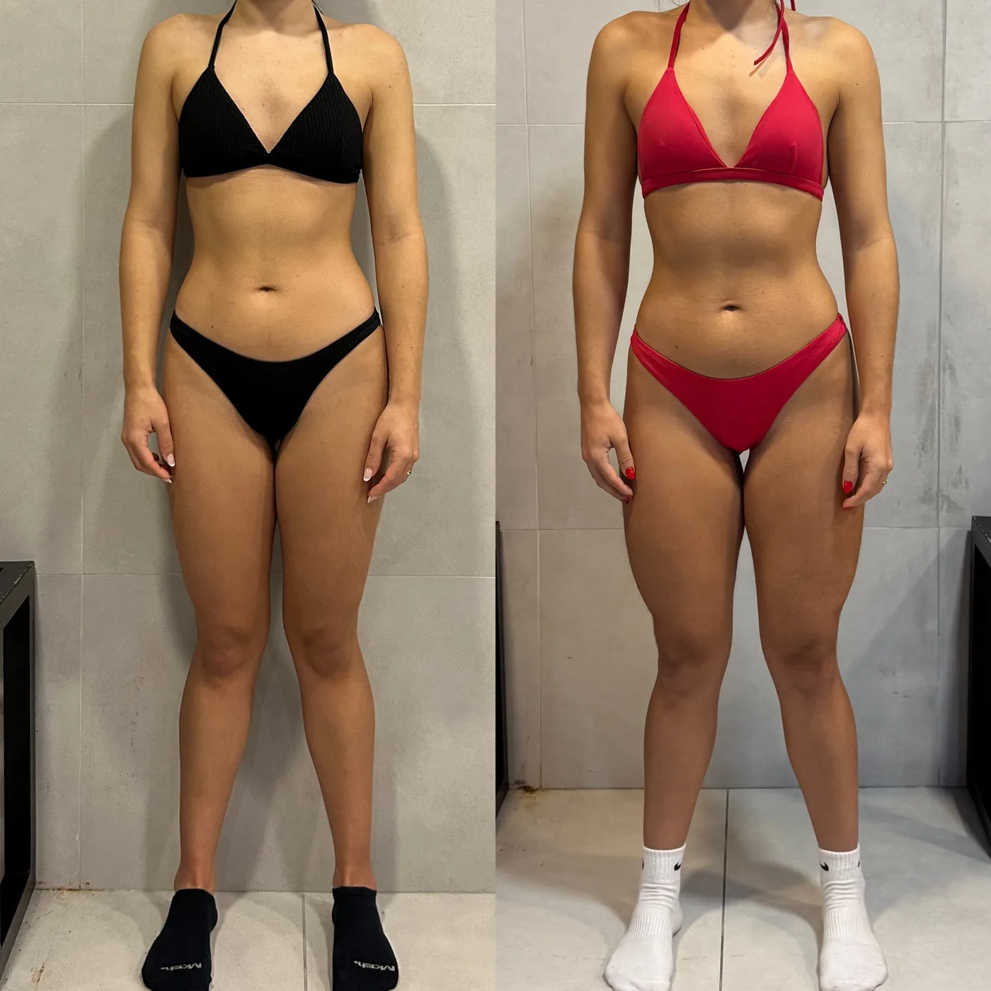 Antes e depois de uma aluna da consultoria