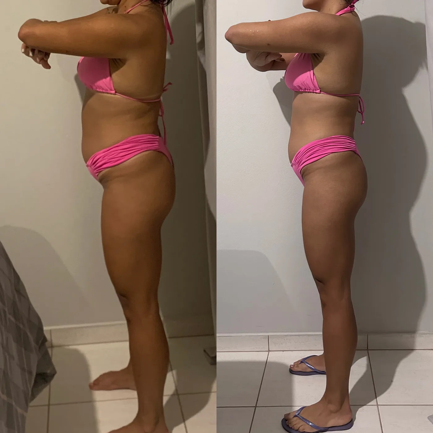 Antes e depois de uma aluna da consultoria